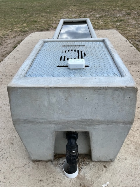farmIT sensor on water trough